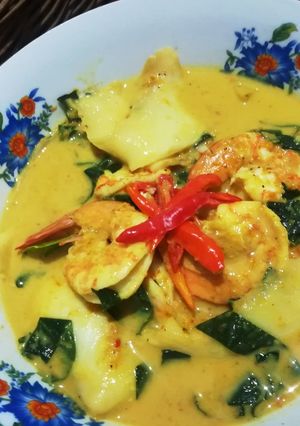 รูปของ แกงกะทิกุ้งใบชะพลู มะพร้าวอ่อน