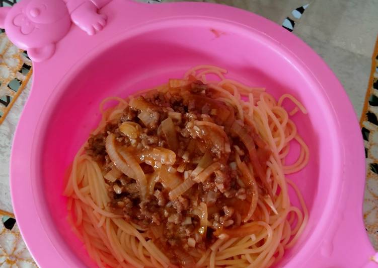 Spageti saos lidah jawa