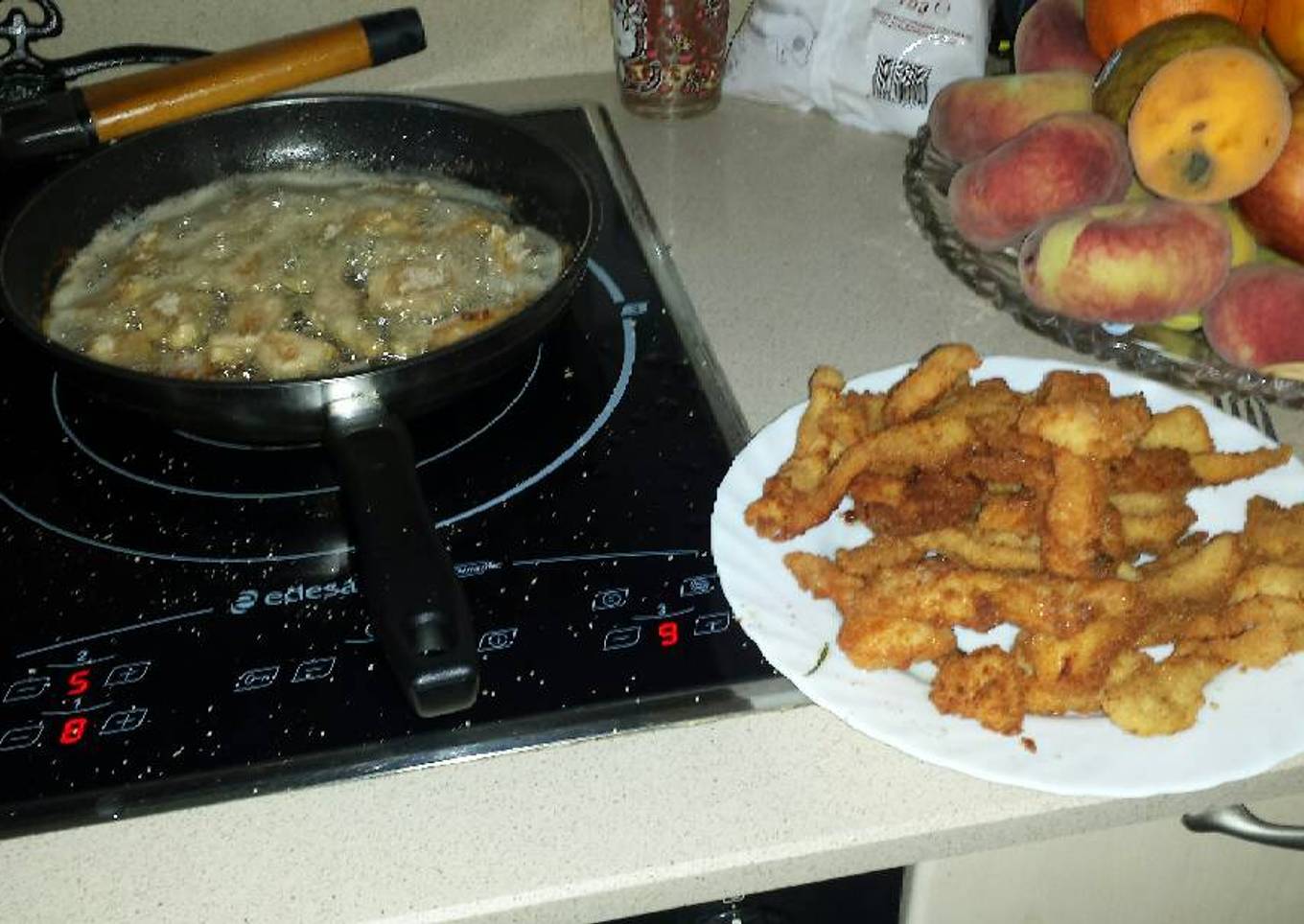 Fingers de pollo marinado