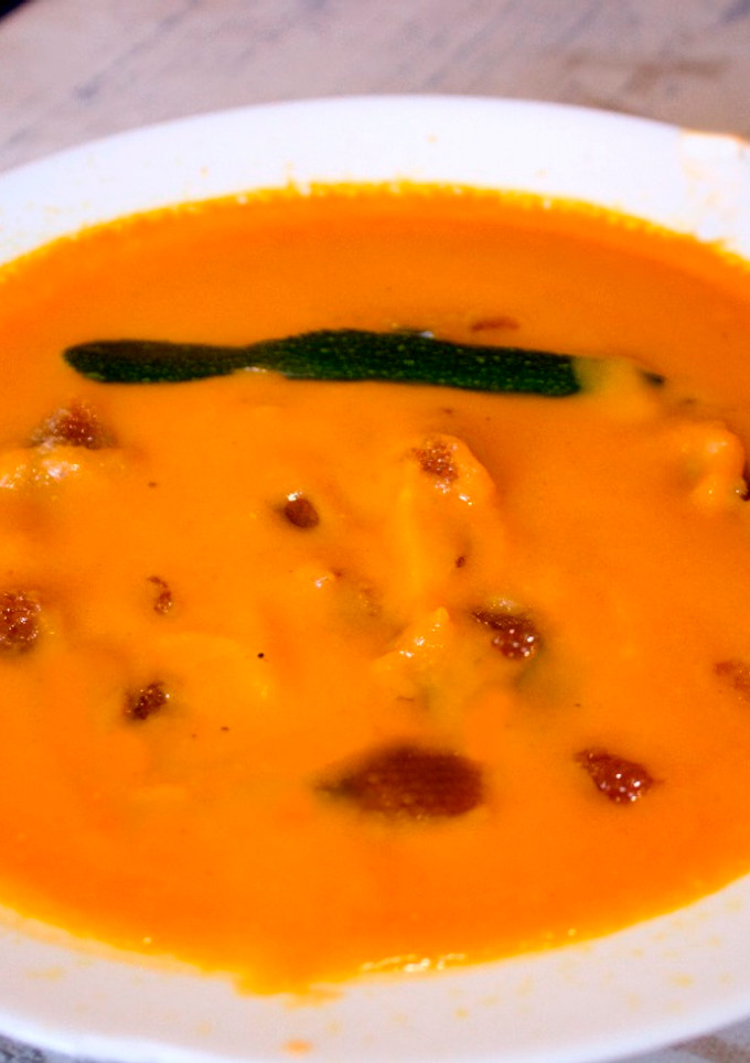 Una foto de Crema de calabaza a mi manera