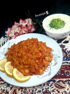 عکسی از دستور خوراک کدو سبز (غذای وگان)😋