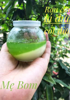 Hình của món Rau câu lá dứa cốt dừa.