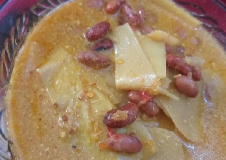 Resep Sayur Rebung Kacang Merah (No MSG), Enak Banget