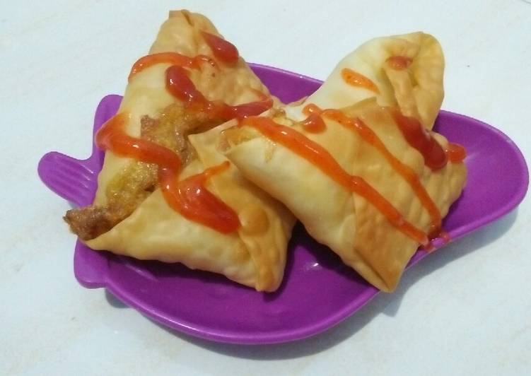 Cara Bikin Dumpling Egg with Corned Beef Anti Gagal