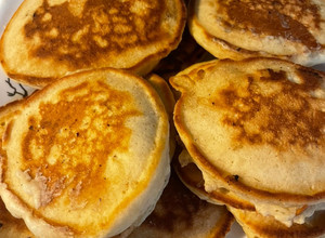 A picture of Fluffy pancakes.
