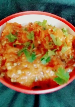 A picture of Baingan bartha.