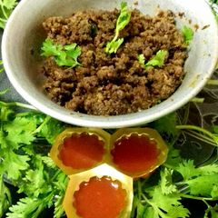 A picture of Tawa Keema by Amna's kitchen.