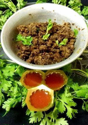 A picture of Tawa Keema by Amna's kitchen.
