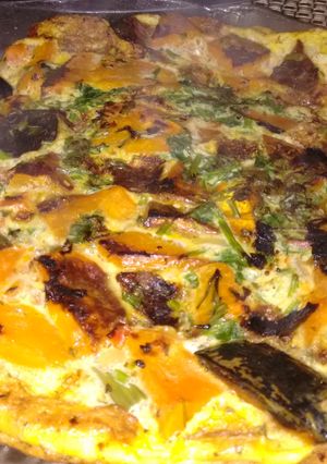 Una foto de Tortilla de zapallo anco
