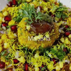 Khichdi patties chaat A picture of Khichdi patties chaat.