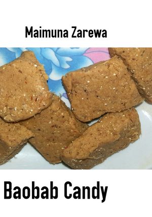 A picture of Baobab candy (alewar kuka).