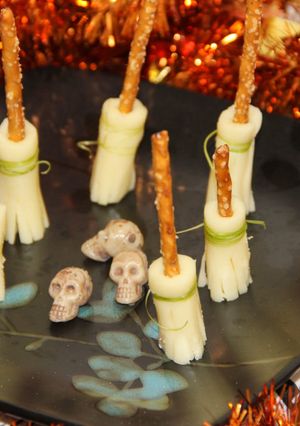 A picture of Cheesy Witches’ Broomsticks.