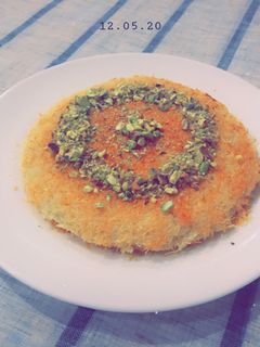 صورة لوصفة كنافة بالقشطة