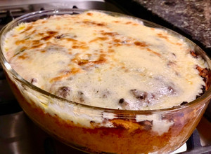 Una foto de Tarta o pastel de calabaza relleno con pollo