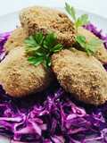 Crocchette di patate dolci al vapore e salmone affumicato