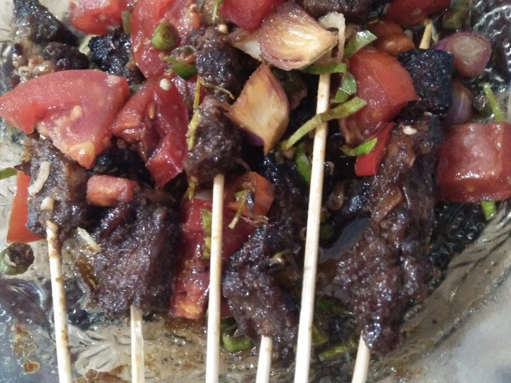 Cara Buat Sate daging bumbu kecap rempah Ekonomis Untuk Dijual