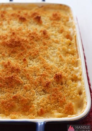 A picture of Mac and Cheese.