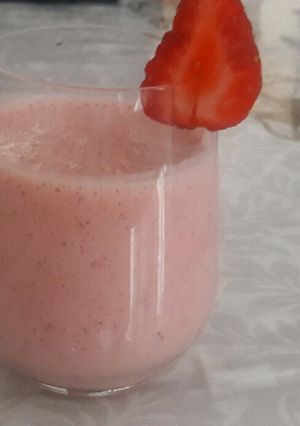 Una foto de Batido de fresa🍓