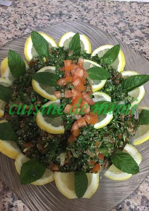 صورة لوصفة تبولة