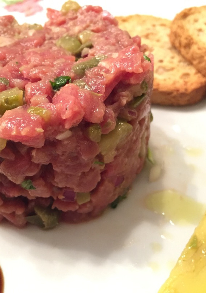 Una foto de Steak tartar original