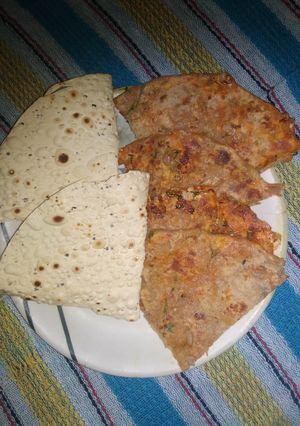 A picture of Panner Paratha.