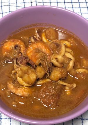 Foto resep Cumi udang bumbu merah