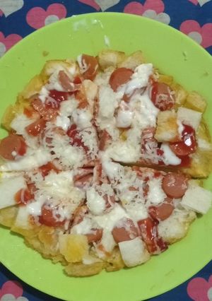 Foto resep Pizza telur roti tawar