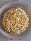 Tagliatelle en salsa de limón y tomillo