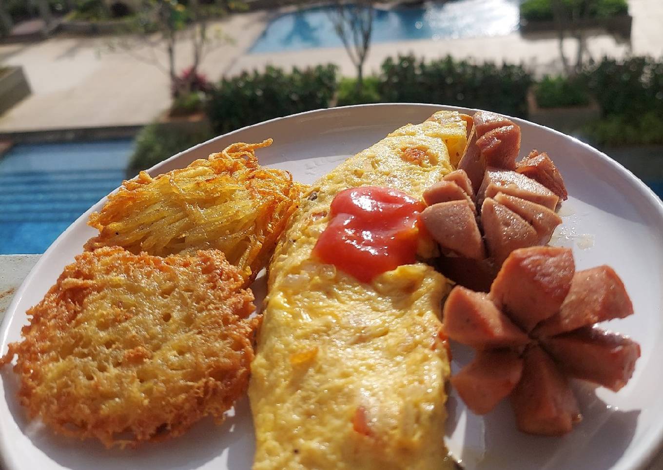 Breakfast Set ala Cafe (simple Potato Rösti)