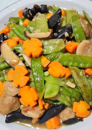 Foto resep Kacang Kapri cah Jamur shitake