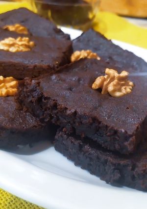 Una foto de Brownies de remolacha