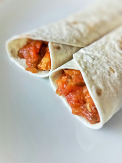 Una foto de Fajitas de pisto