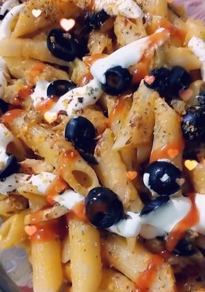 A picture of Creamy pasta.