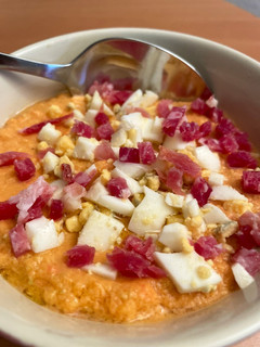 Una foto de Salmorejo sin pan