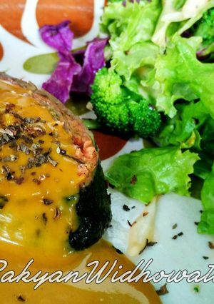 Foto resep Grilled Salmon Steak with Mustard Sauce