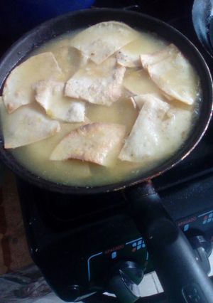 Una foto de Chilaquiles verdes