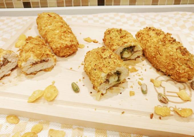 Crocchette di pollo e pistacchio