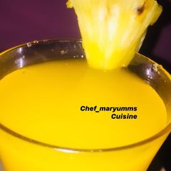A picture of Orange+pineapple shake by Chef_Maryumms_Cuisine🌸.