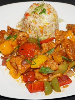 Una foto de Pollo manchurian