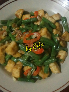 Foto resep Tumis Kacang Panjang, Tahu, & Udang Rebon