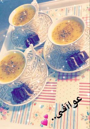 صورة لوصفة حليب الحبه الحمراء✨