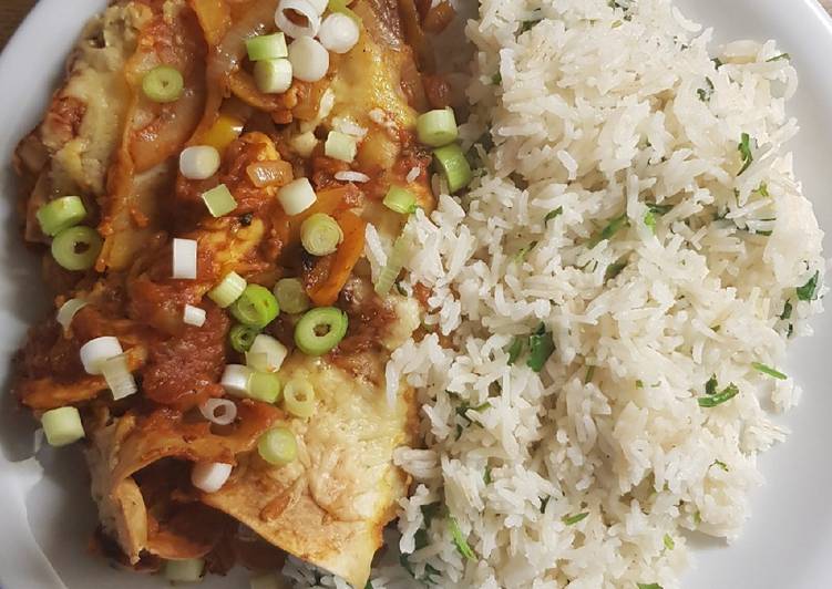 Step-by-Step Guide to Make Perfect Vegetarian enchiladas with coriander lime rice