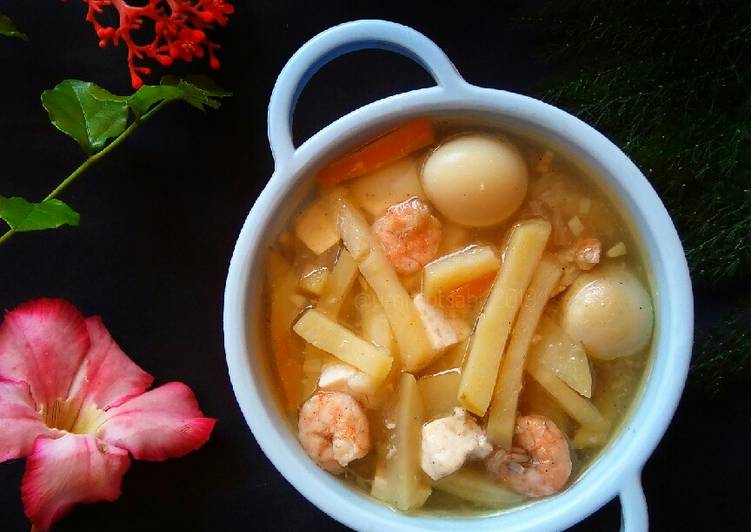 Resep 014. Sop Udang Kentang (MPASI 1y+*) | Cara Masak 014. Sop Udang Kentang (MPASI 1y+*) Yang Lezat