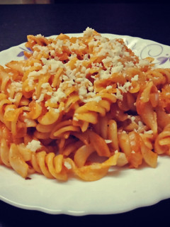 A picture of Red Sauce Pasta.