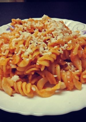 A picture of Red Sauce Pasta.