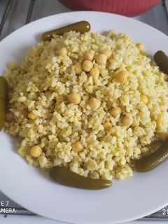 صورة لوصفة برغل بحمص