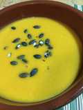 Crema de calabaza y nata