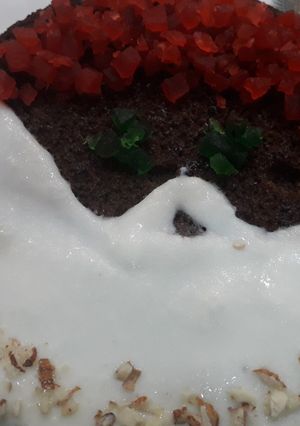 A picture of Santa cake.