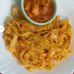 Fettucine pasta (Easy tasty & quick recipe) A picture of Fettucine pasta (Easy tasty & quick recipe).