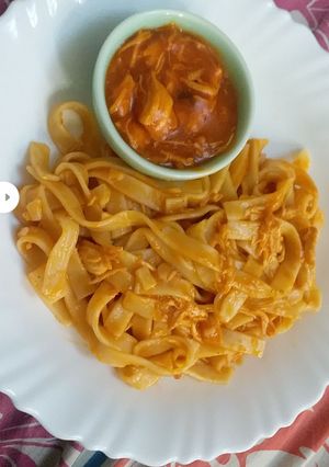 A picture of Fettucine pasta (Easy tasty & quick recipe).
